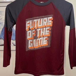 Athletic Works "Future of the Game" long sleeved poly drive fit shirt. M
